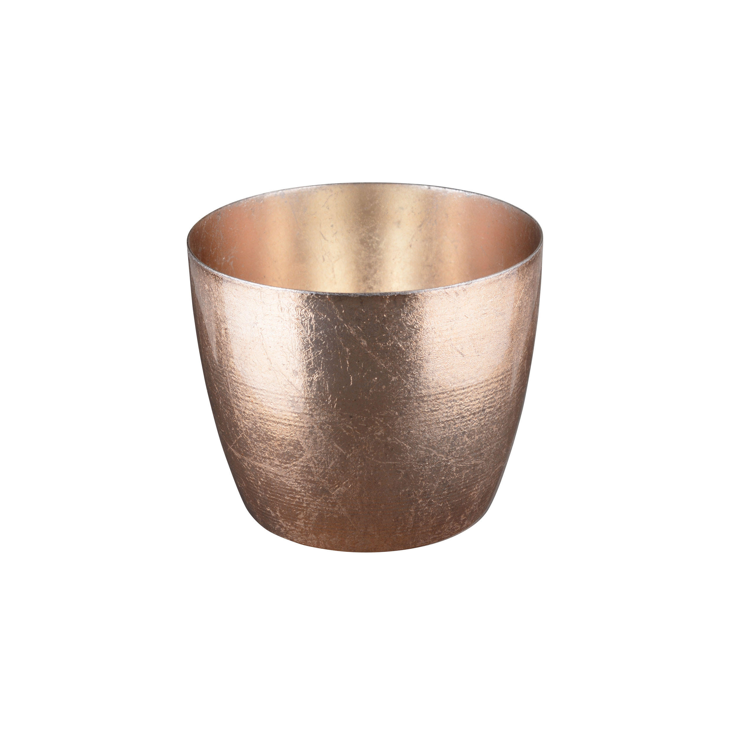 TEELICHTHALTER Madras M, Eisen, Nude Gold, 8.5 cm - Goldfarben, Metall (11cm) - Gift Company