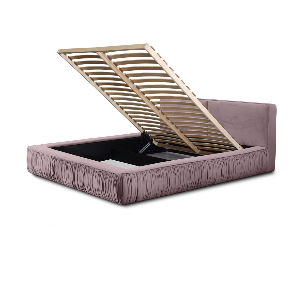 POLSTERBETT aus Polyester Fonni 140x200 cm, Lavendel - Lila, Textil (140/200cm) - Fedve