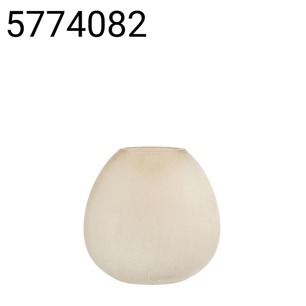 VASE Santino - Braun - 33/13/33.5 cm - Braun, Glas (33.5cm) - Light & Living