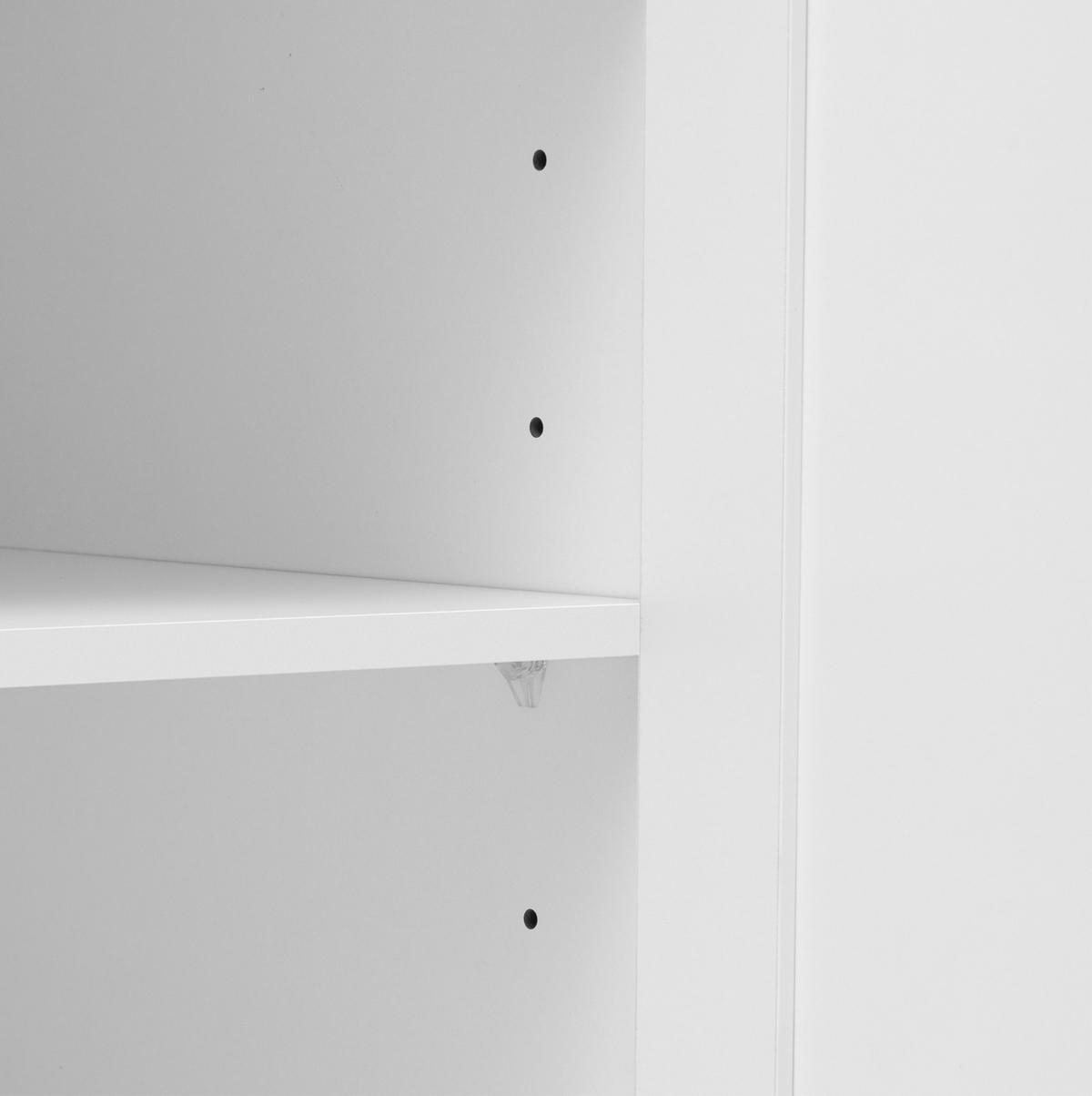 KOMMODE aus MDF 120x37x80cm in Weiß mit 2 Schubladen - Weiß, Holzwerkstoff (120/80/37cm) - Modfu