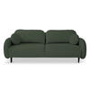 SCHLAFSOFA Bafra Olive Velours - Schwarz/Olivgrün, Holz/Textil (232/92/102cm) - Selsey