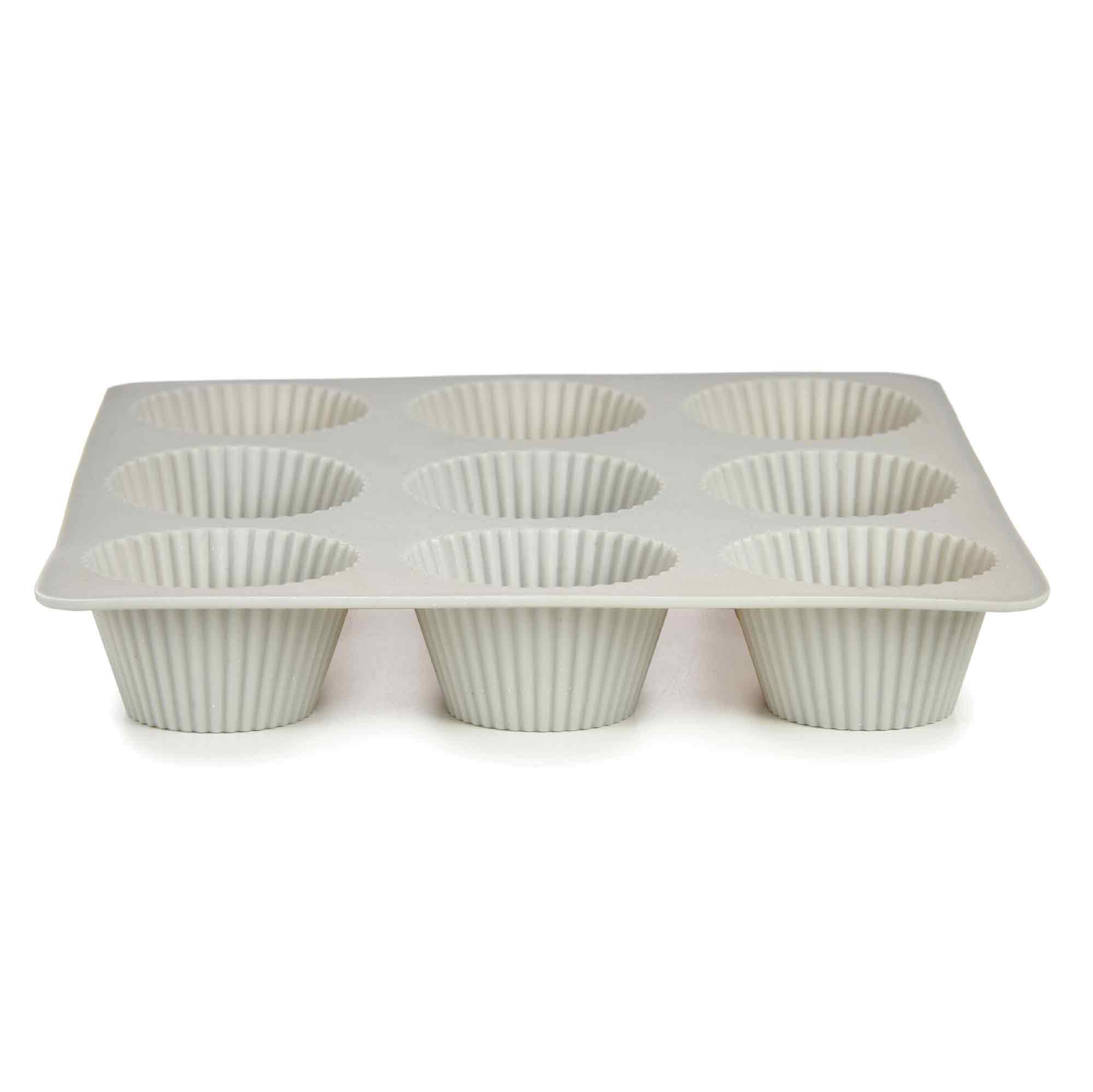 MUFFINFORM Silikon 9 Stück - Hellgrau, Kunststoff (22/3/22cm) - Kinvara