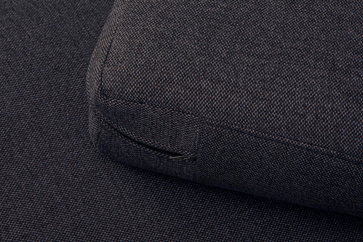 2-SITZER-SOFA TAGIO II mit Armlehnen, Graubraun/Braun - Braun/Grau, Textil (88/80/153cm) - KONSIMO®