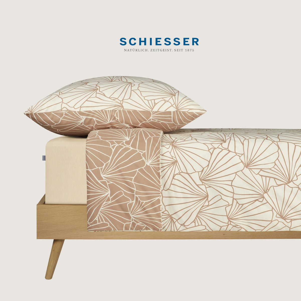 BETTWÄSCHESET Mariel - Renforcé - 2-teilig - 135 x 200 cm - Taupe - Taupe, Textil (135/200cm) - SCHIESSER