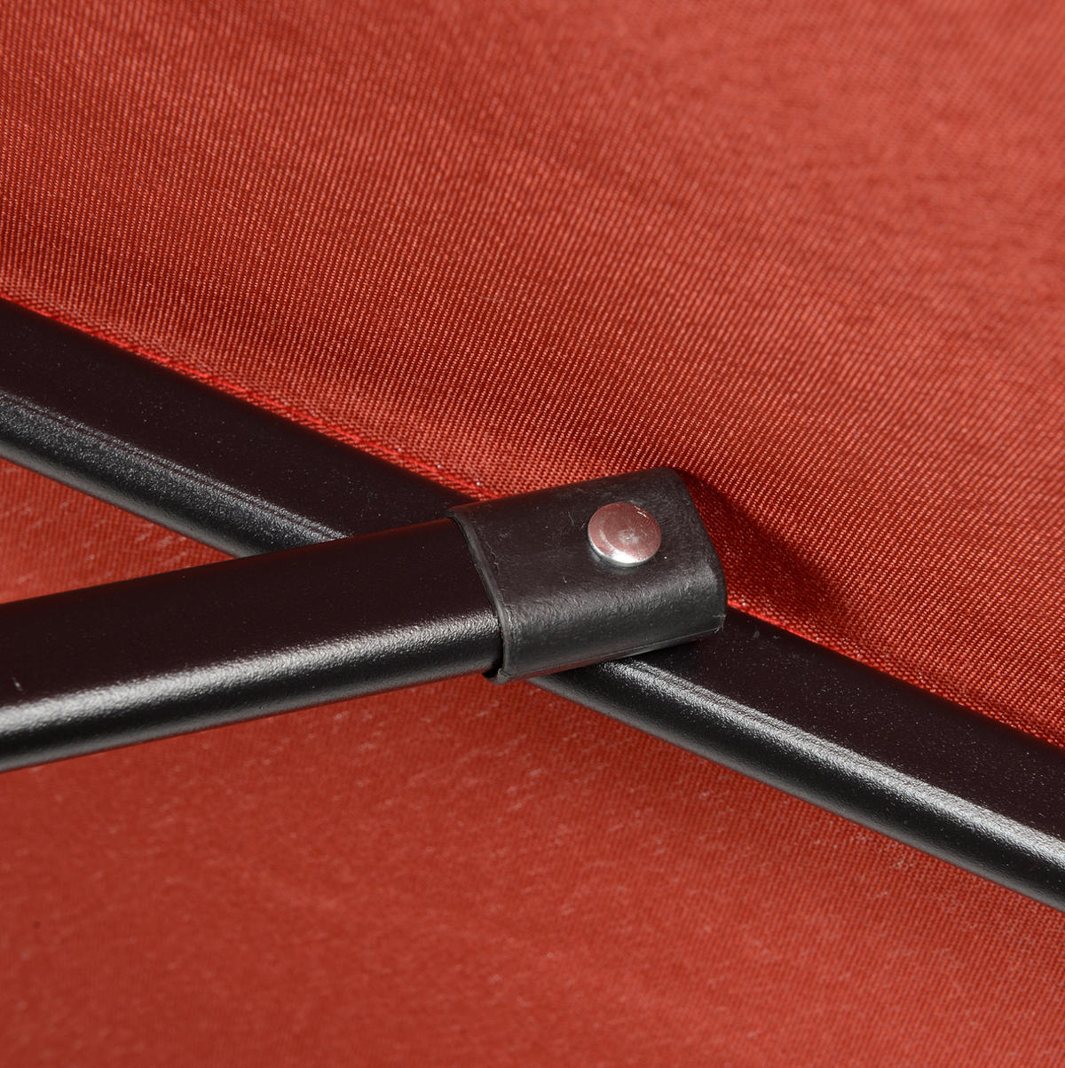 SONNENSCHIRM 196 cm in Weinrot mit Knickfunktion – sechseckiger Balkonschirm - Rot, Metall (196/196cm) - BEAOK