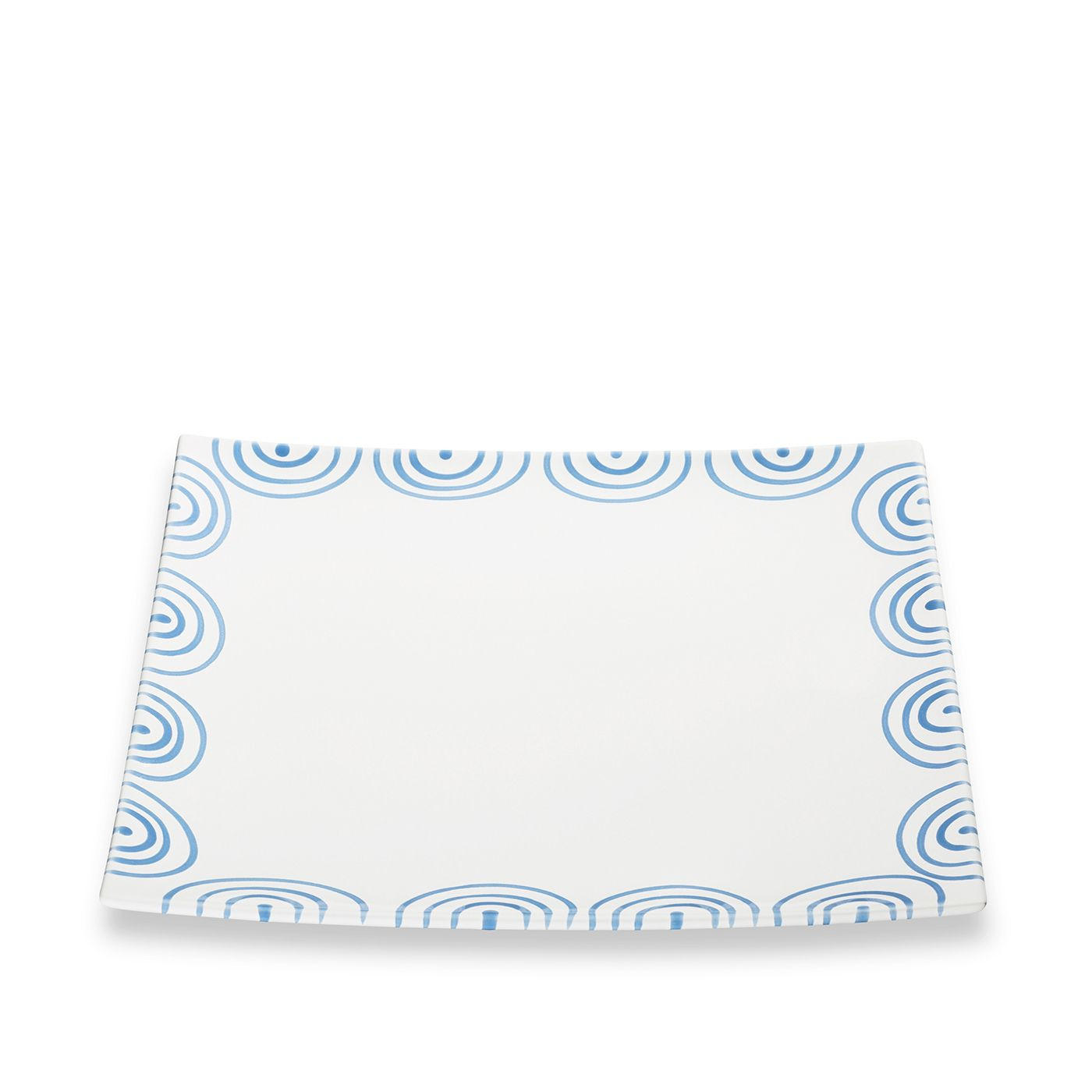 PLATZTELLER Keramik Blaugeflammt 31 cm Trend - Blau, Keramik (31cm) - Gmundner Keramik