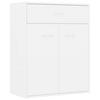SIDEBOARD mit 1 Schublade, 2 Türen 60/30/75 cm aus Holzwerkstoff Weiß - Weiß, Holz (60/75/30cm) - vidaXL