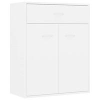 SIDEBOARD mit 1 Schublade, 2 Türen 60/30/75 cm aus Holzwerkstoff Weiß - Weiß, Holz (60/75/30cm) - vidaXL