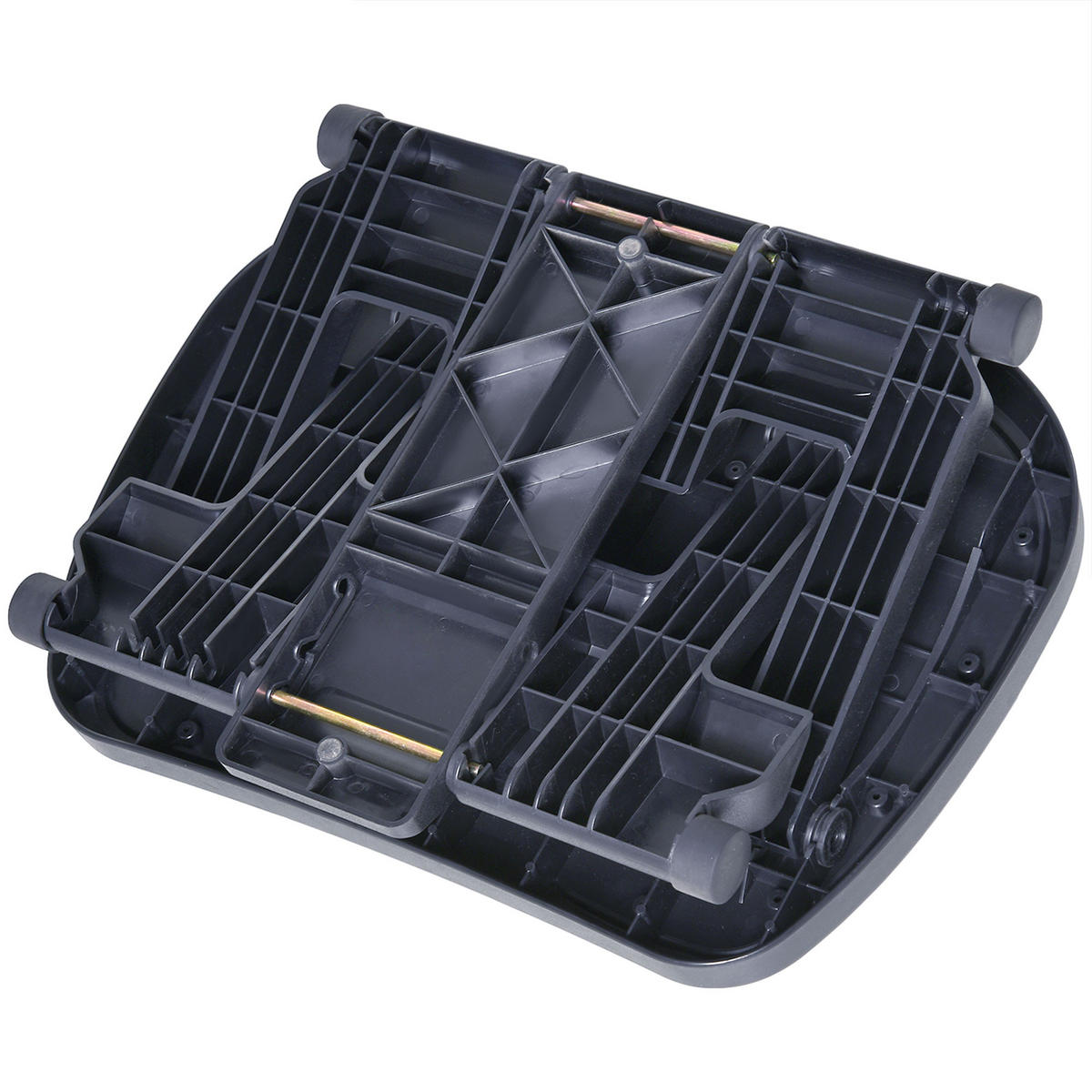 FUSSTÜTZE DE-16742 ergonomisch, höhen- & neigbar Grau - Grau, Kunststoff (34/16/45cm) - ComfortXL