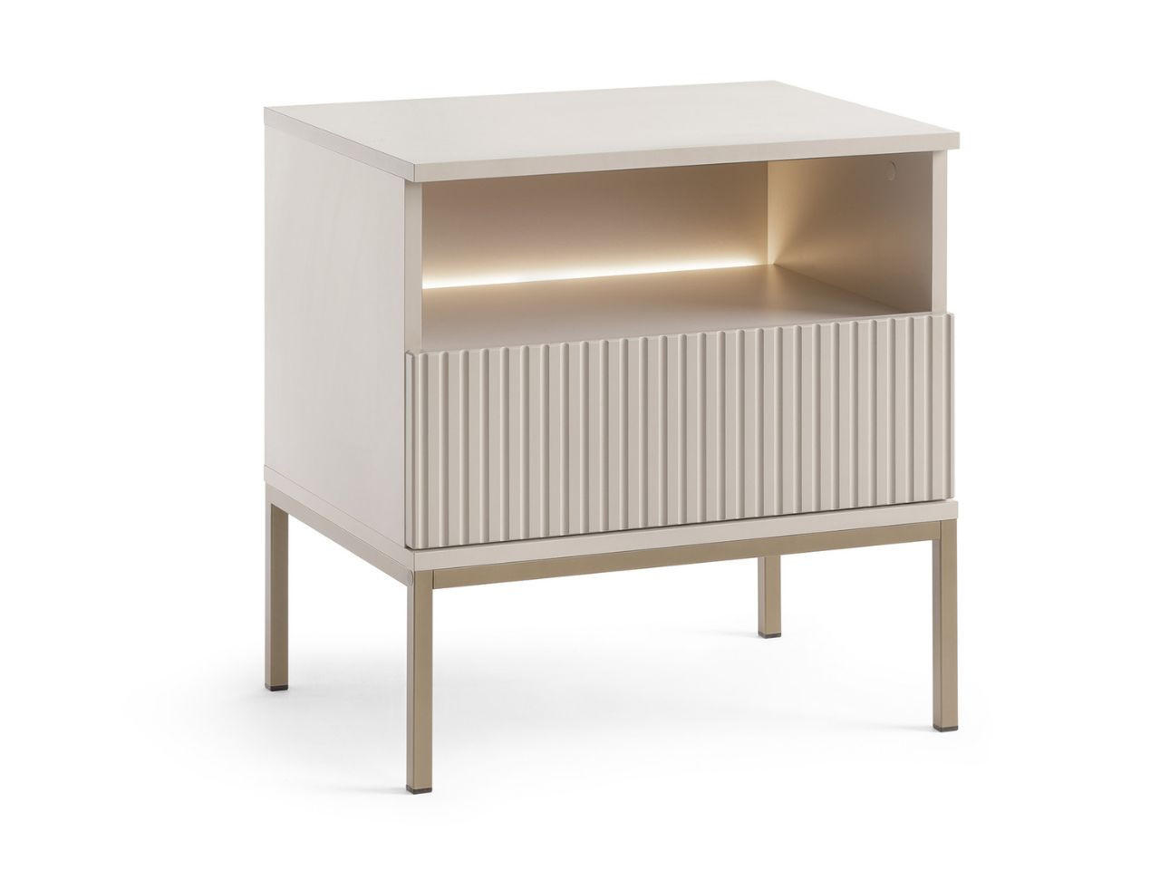 Graingold Nachtschrank Kaschmir 54x56x39 cm