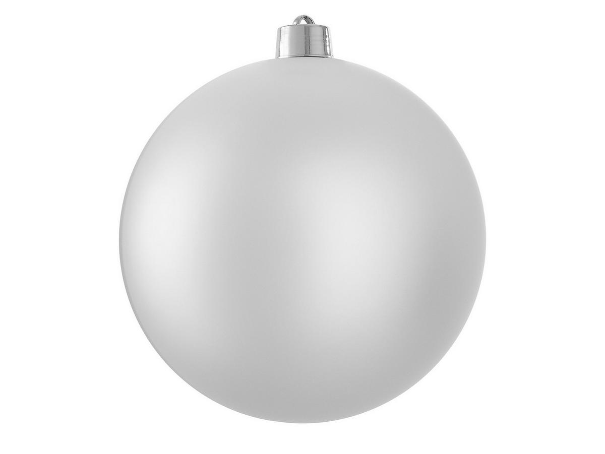LAALU CHRISTBAUMKUGEL rund silber matt 20 cm - Silberfarben, Kunststoff (27/27/27cm) - LAALU
