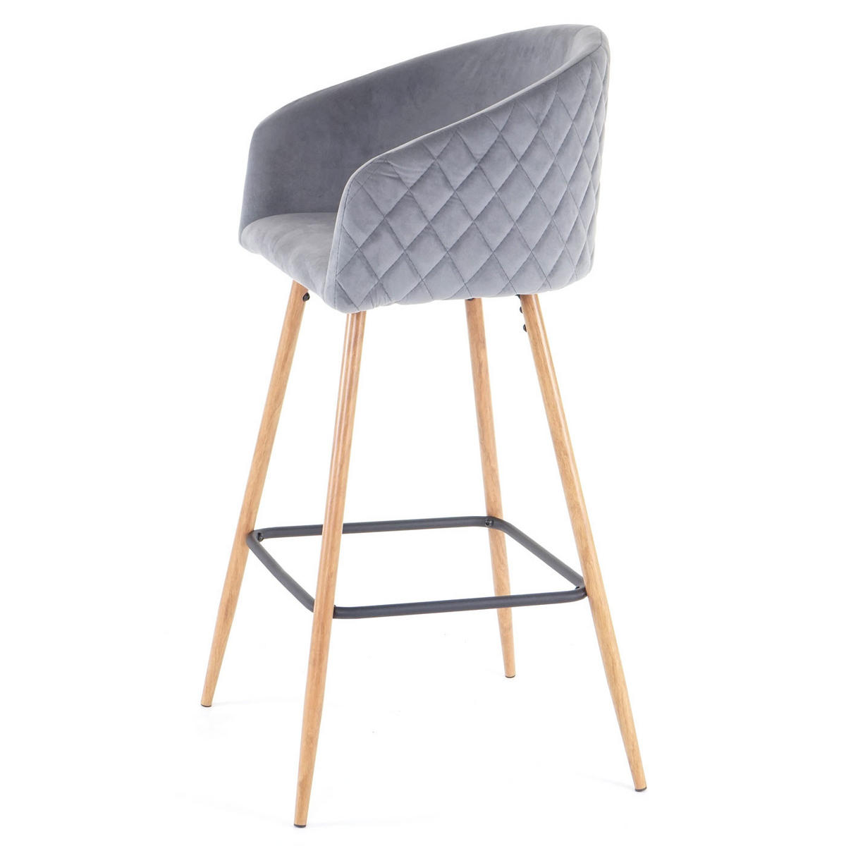 BARHOCKER Grau 2er-Set - Grau, Textil (53/100/50cm) - MCW