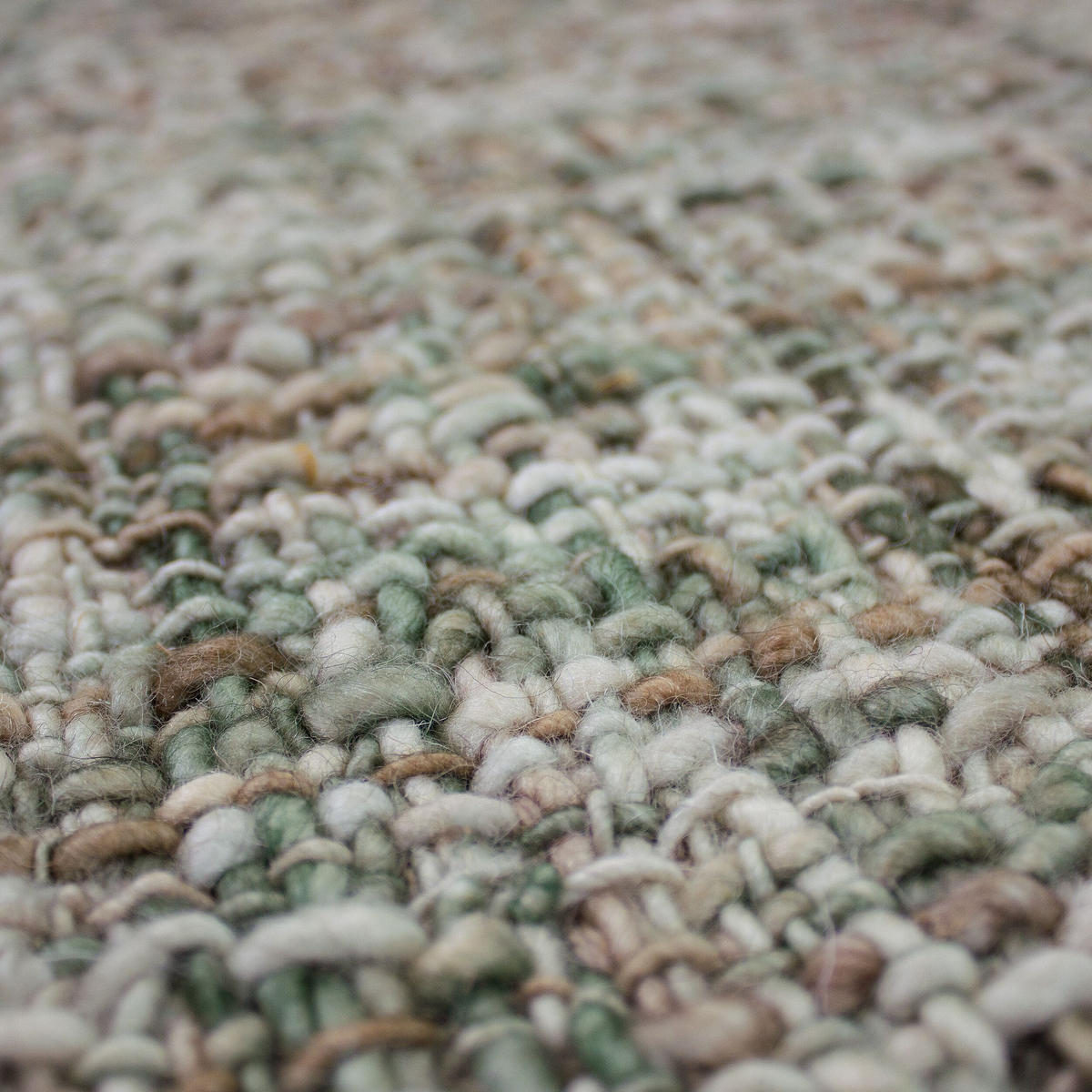 TEPPICH aus Wolle OTLEY in Grün, einfarbig, 120 x 170 cm - Grün, Textil (120/170cm) - KADIMA DESIGN