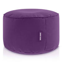 SITZSACK-HOCKER Pouf "Stay" 45x25cm - Lila, Textil (45/25/45cm) - Green Bean