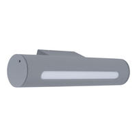 LED AUSSEN-WANDLEUCHTE Metall Grau - Grau, Metall (6.5/30/10cm) - Brilliant