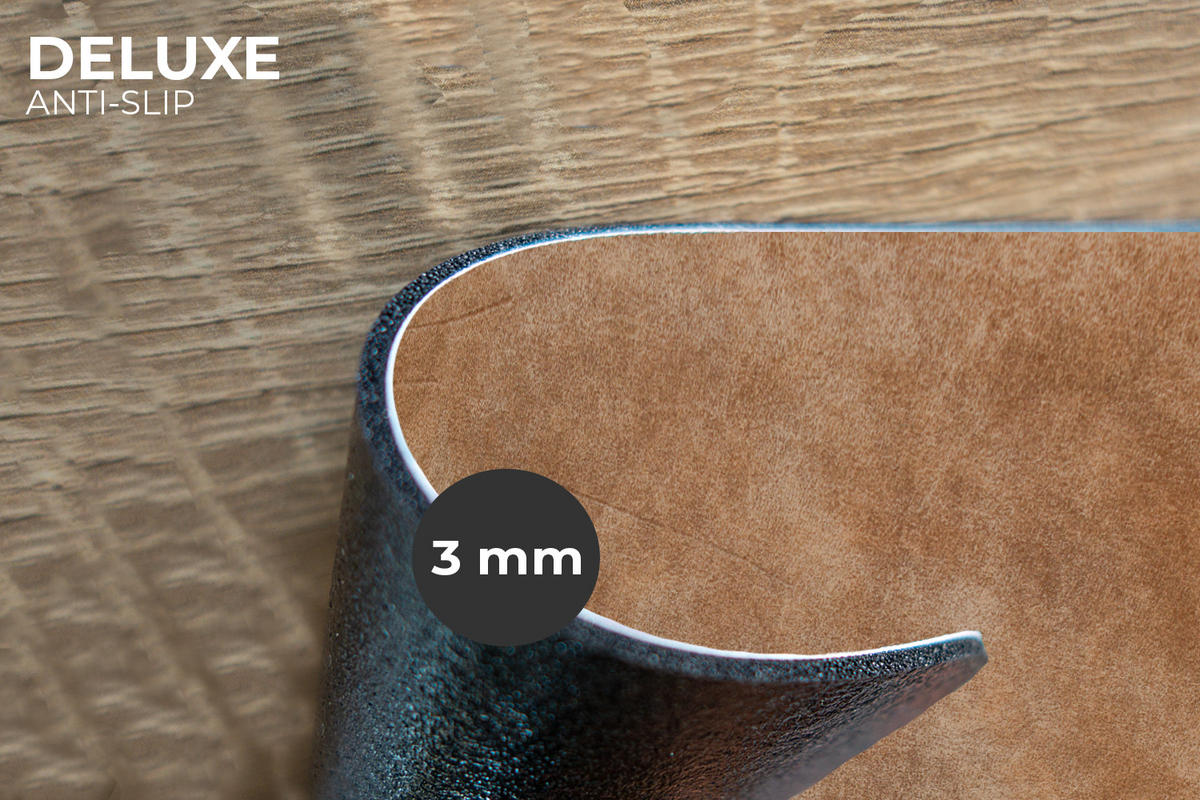 PLATZSETS 6er-Set Leder - Strukturiert - Lederoptik - Braun 45x30 cm Tischset - Cognac, Kunststoff (0.3/45/30cm) - MuchoWow