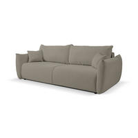 SOFA Hallora - Warmes Grau (Melody 03) - Graubraun, Holzwerkstoff (240/88/108cm) - Möblo