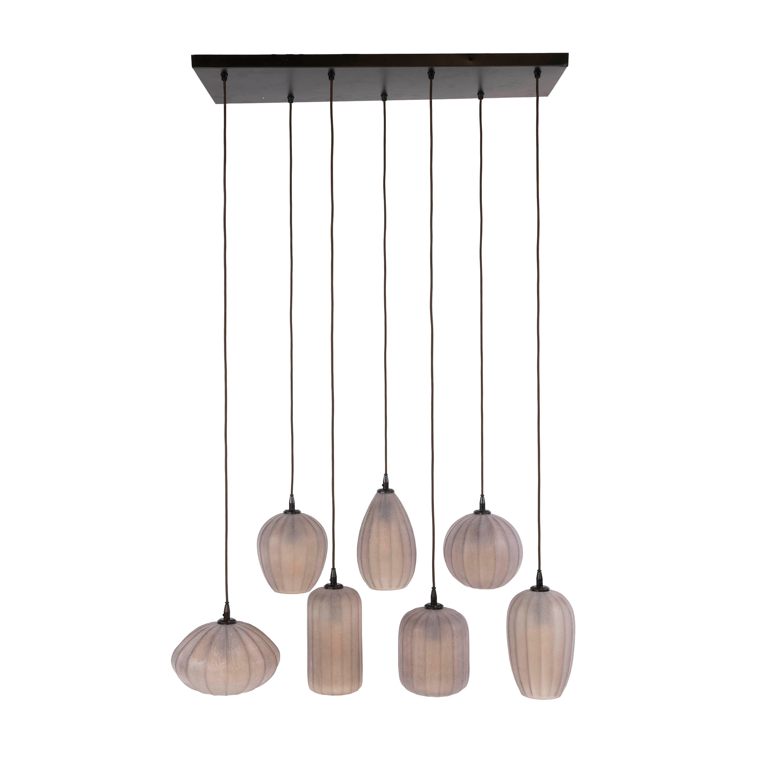HÄNGELEUCHTE Altura Braun 35/96/150 cm - Braun, Glas (35/96/150cm) - Hoyz Collection