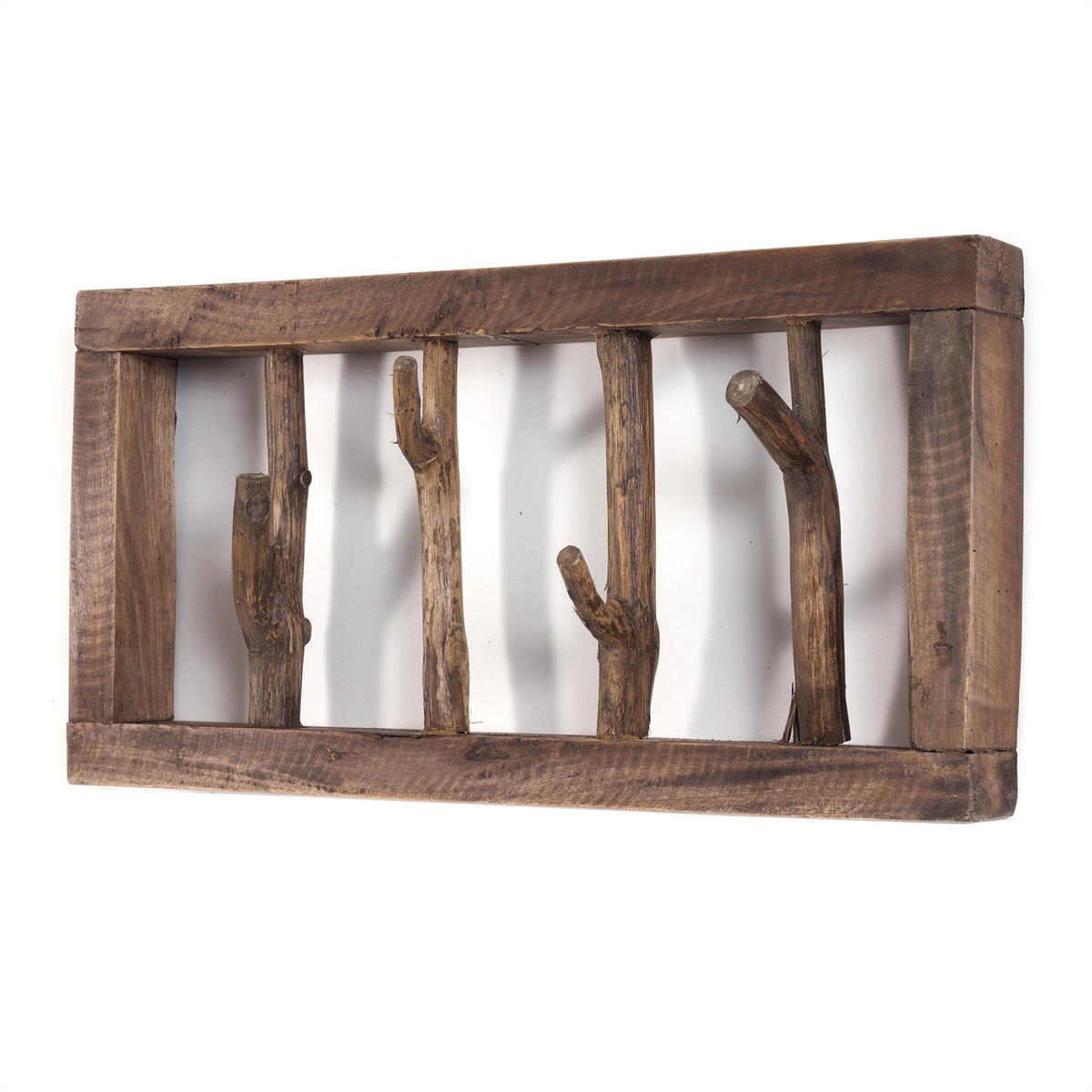 WANDGARDEROBE LIMB Treibholz 01 natur-vintage - Naturfarben, Holz (45/23/10cm) - DESIGN DELIGHTS