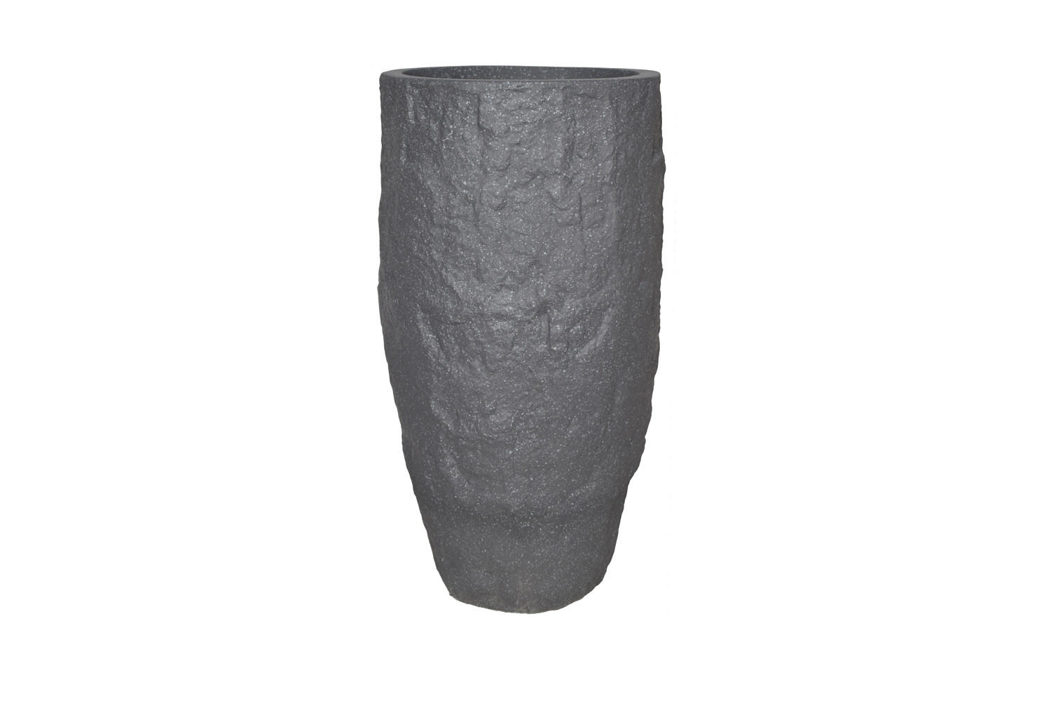 PFLANZKASTEN The Rock 27x53 cm, Steinoptik Grau, Fiberstone - Anthrazit, Kunststoff (27/53/27cm) - dasmöbelwerk