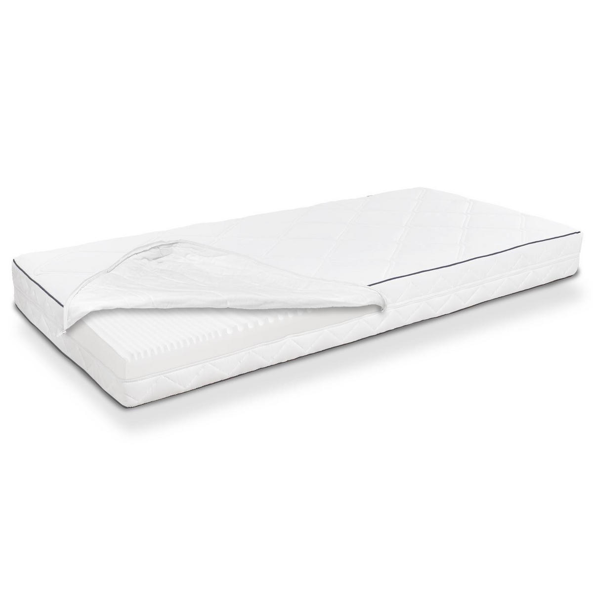 KOMFORTSCHAUMMATRATZE Superior 90x200 cm - Weiß, Textil (90/200cm) - Sleezzz