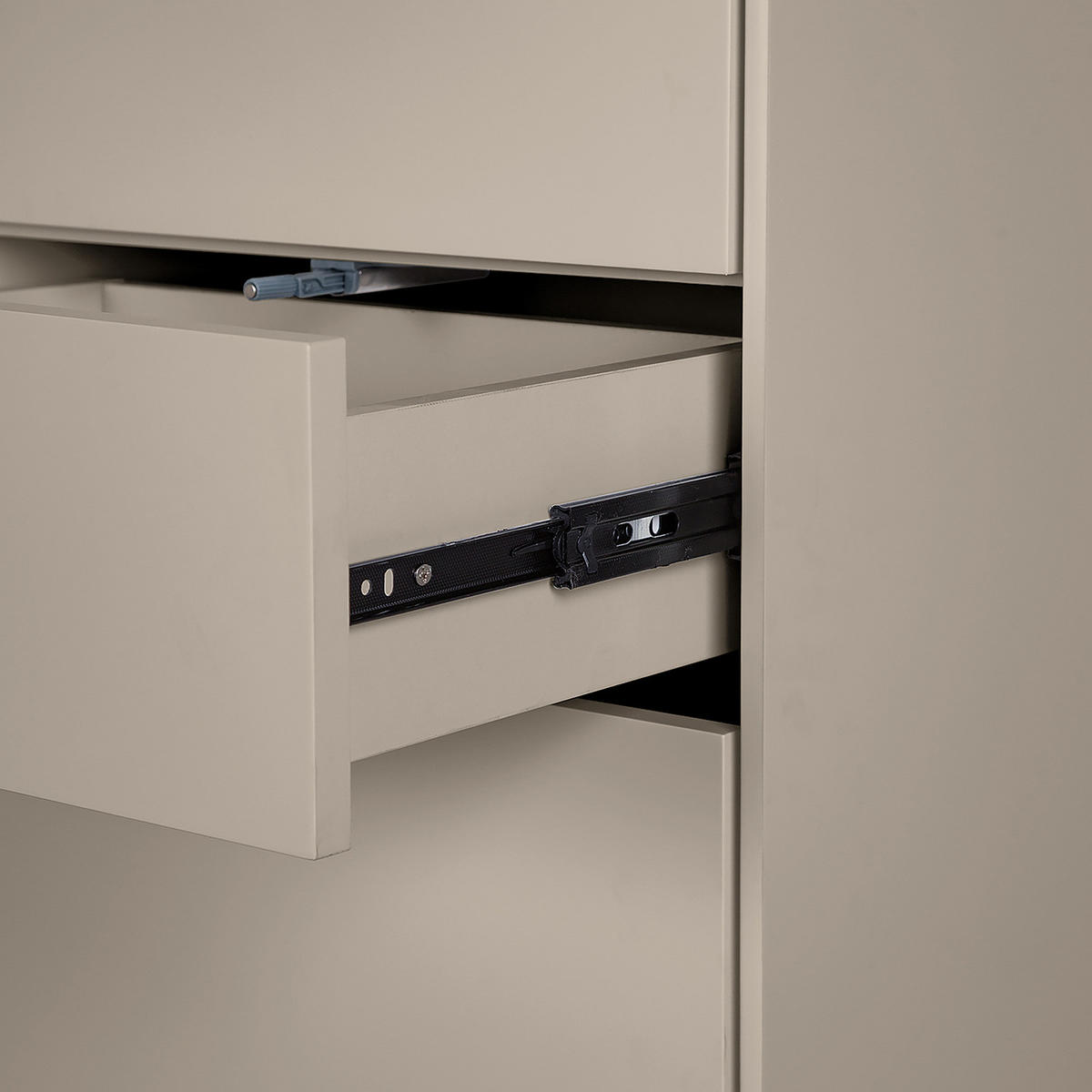 HOCHSCHRANK - Taupe/Eichefarben, Holz/Holzwerkstoff (40/195/32cm) - home24