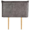 KOPFTEIL DELMO 90X190 CM - Grau, Textil (91/99/7cm) - IDIMEX