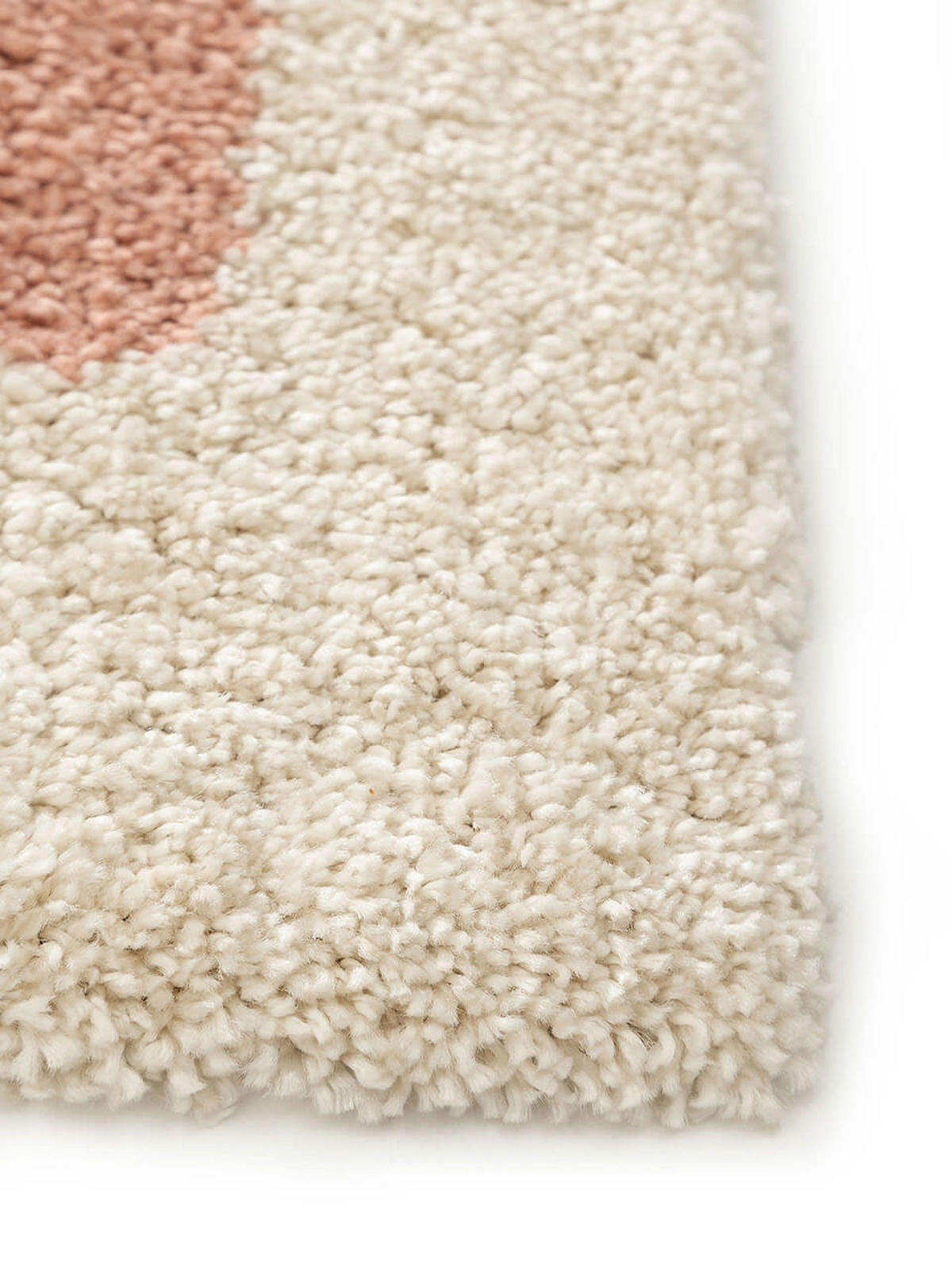 TEPPICH Hochflortep - Pink/Beige, Kunststoff (200/1cm) - KUNSTLOFT