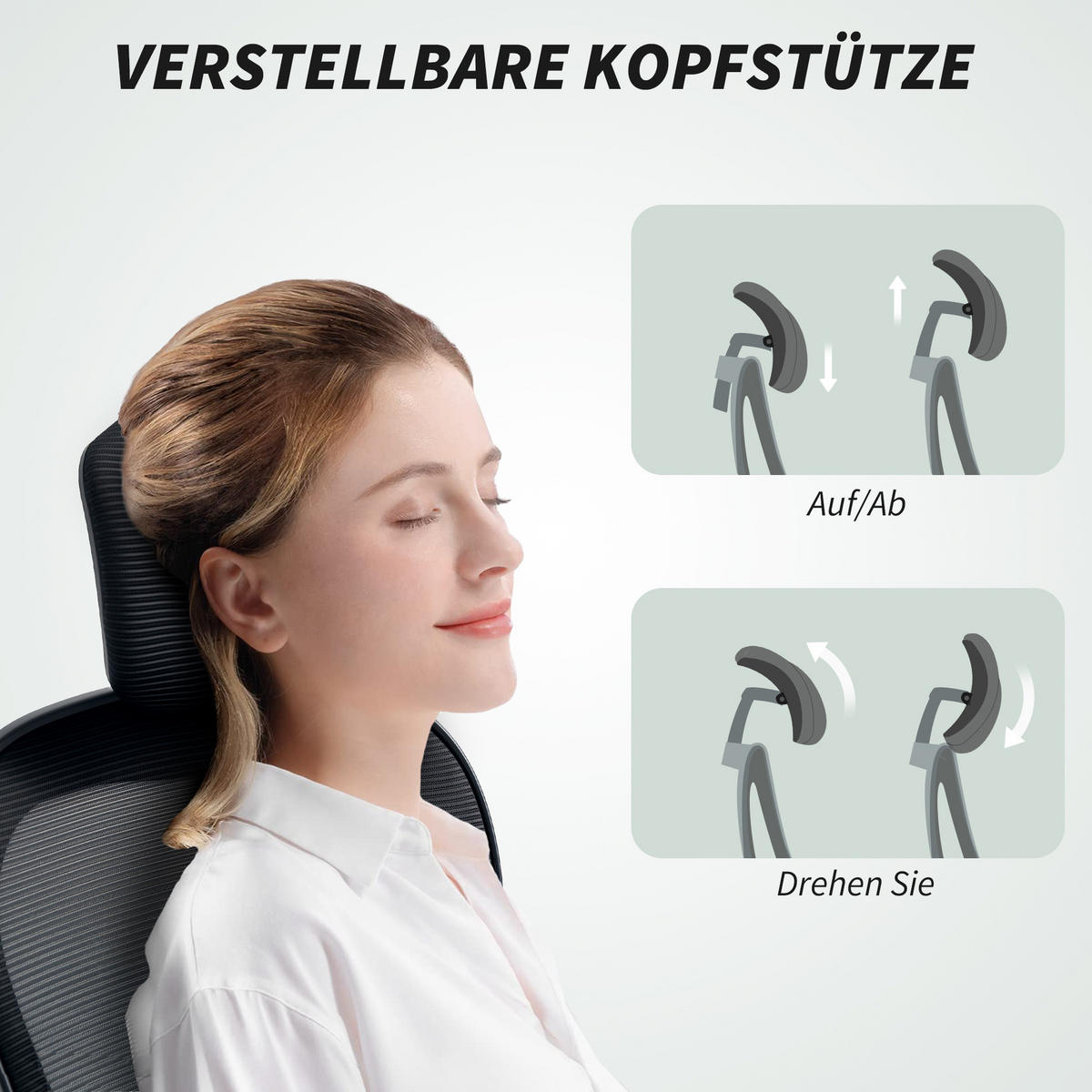 BÜROSTUHL Ergonomischer Schreibtischstuhl mit Hochklappbaren Armlehnen Schwarz - Schwarz, Kunststoff/Textil (58/125/63cm) - HOMCOM