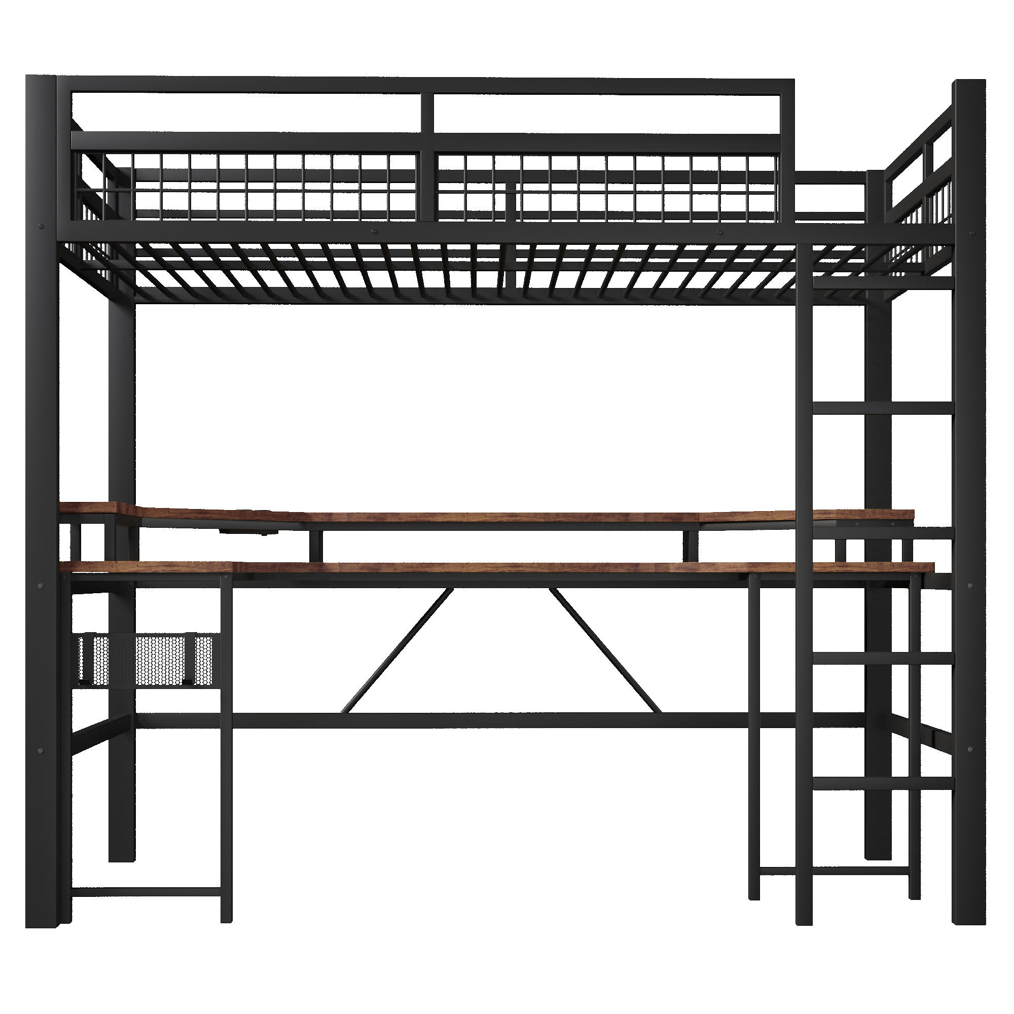 HOCHBETT Eisen 90/200 cm Schwarz - Schwarz, Metall - Raumix