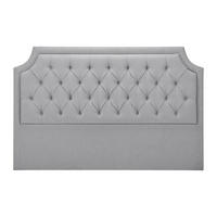 POLSTER-BETTKOPFTEIL - 150 cm - Stoff - Hellgrau - JOHENE - Hellgrau, Textil (150/110/8cm) - Vente-Unique