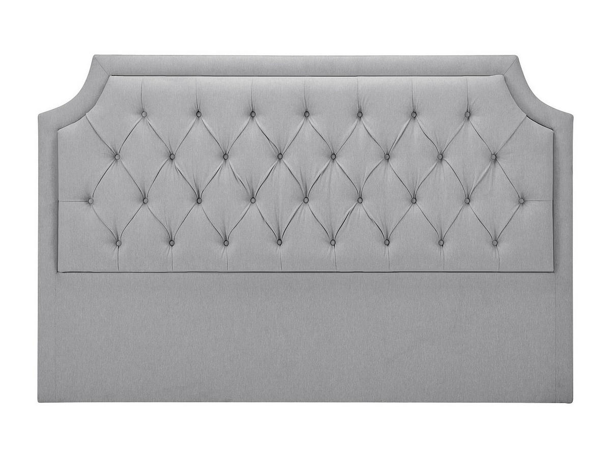 POLSTER-BETTKOPFTEIL - 150 cm - Stoff - Hellgrau - JOHENE - Hellgrau, Textil (150/110/8cm) - Vente-Unique