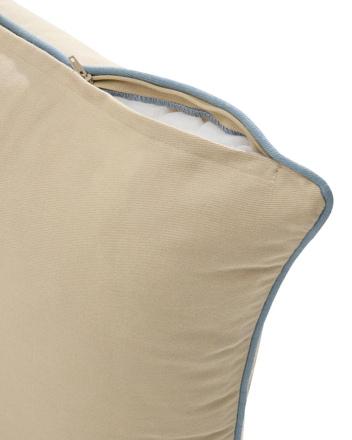 KISSEN Ines Hellgrau/Blau 45/45 cm - Blau/Hellgrau, Textil (45/45/15cm) - benuta