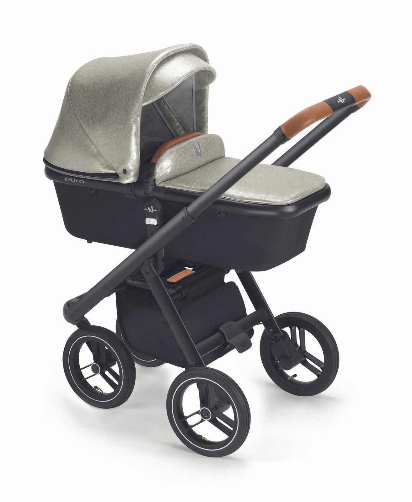 KINDERWAGEN Kombi 2 in 1 inkl. Regenschutz und Wickeltasche - Goldfarben/Braun, Metall (61/94/123cm) - Cam il Mondo del Bambino S.p.A.