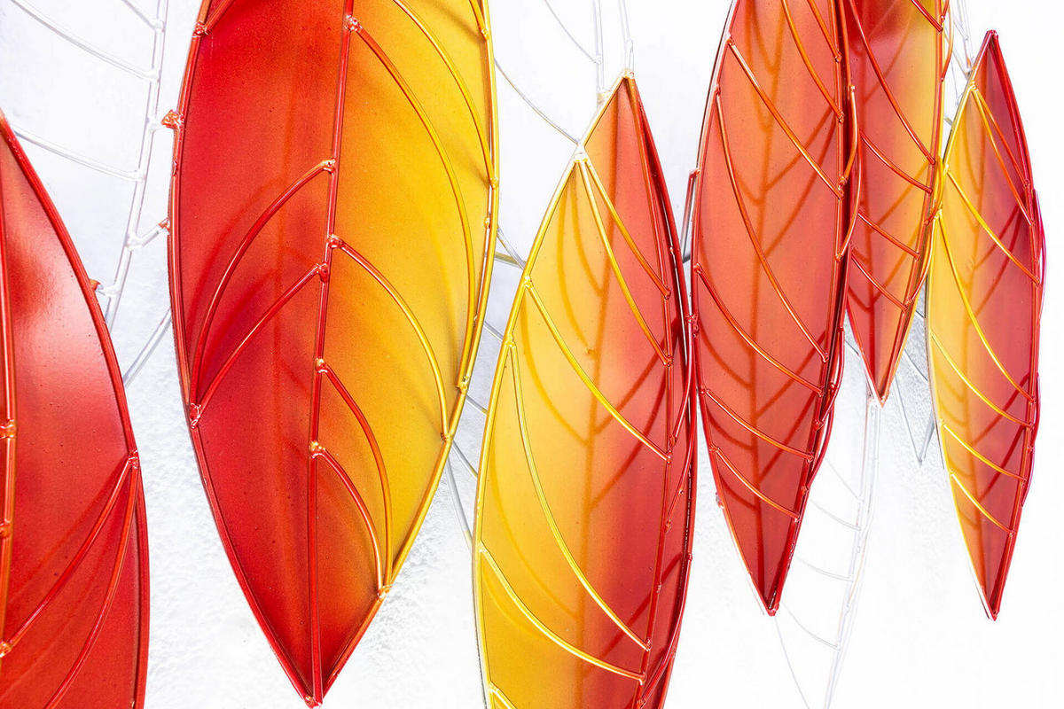 WANDDEKO Orange 117/82 cm - Orange, Metall (7.95/82/8cm) - KUNSTLOFT