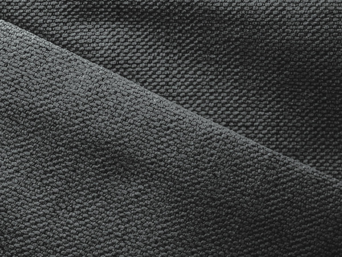 3-SITZER SOFA mit Schlaffunktion Strukturstoff Stoff Grau - Schwarz/Grau, Kunststoff/Textil (216/79/102cm) - Makamii