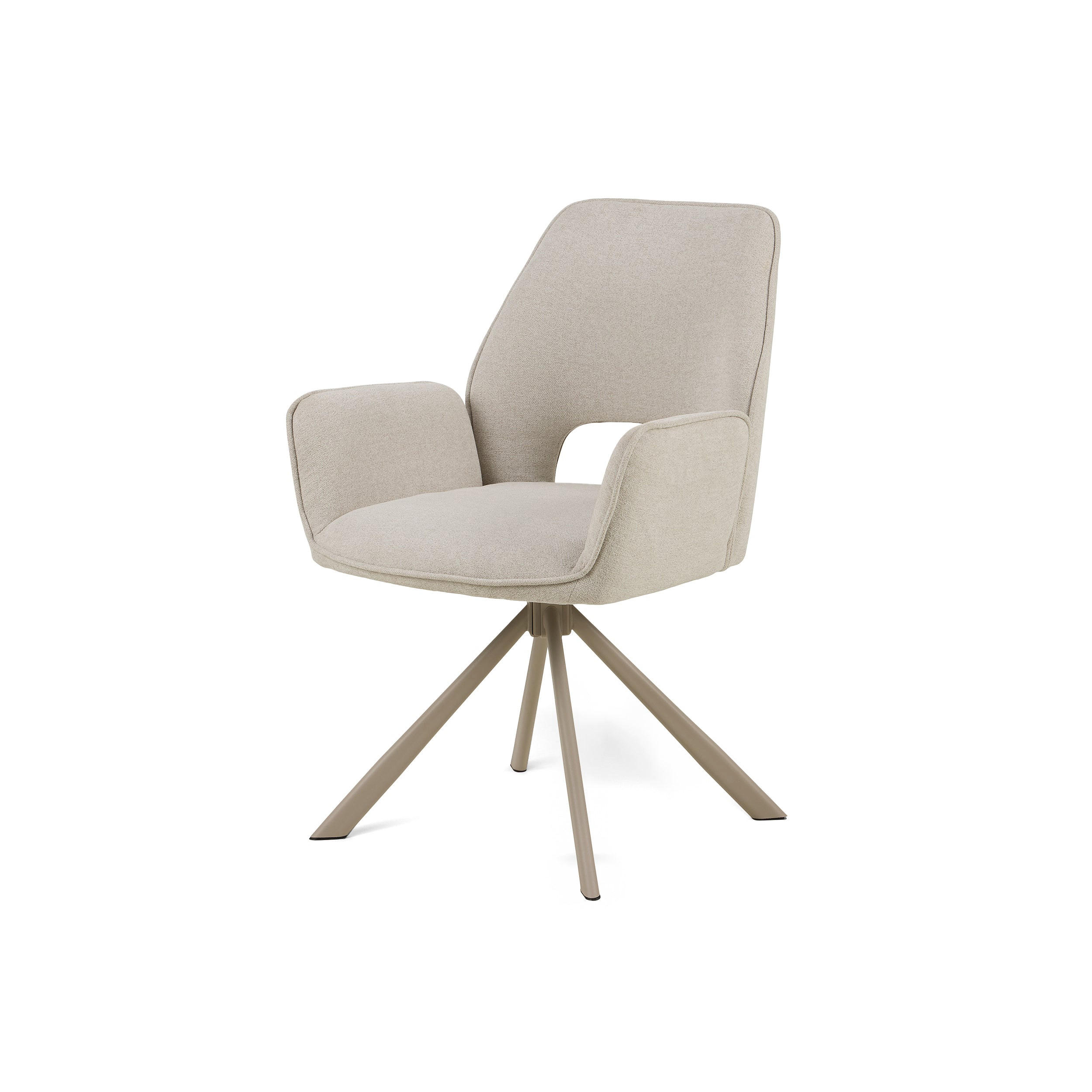 DREHSTUHL Fente 2er-Set Hellbeige - Beige, Textil (59/87/62cm) - Pillovely