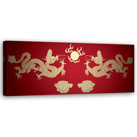 KUNSTDRUCK Rot 90/30 cm - Rot, Textil (90/30cm) - KUNSTLOFT
