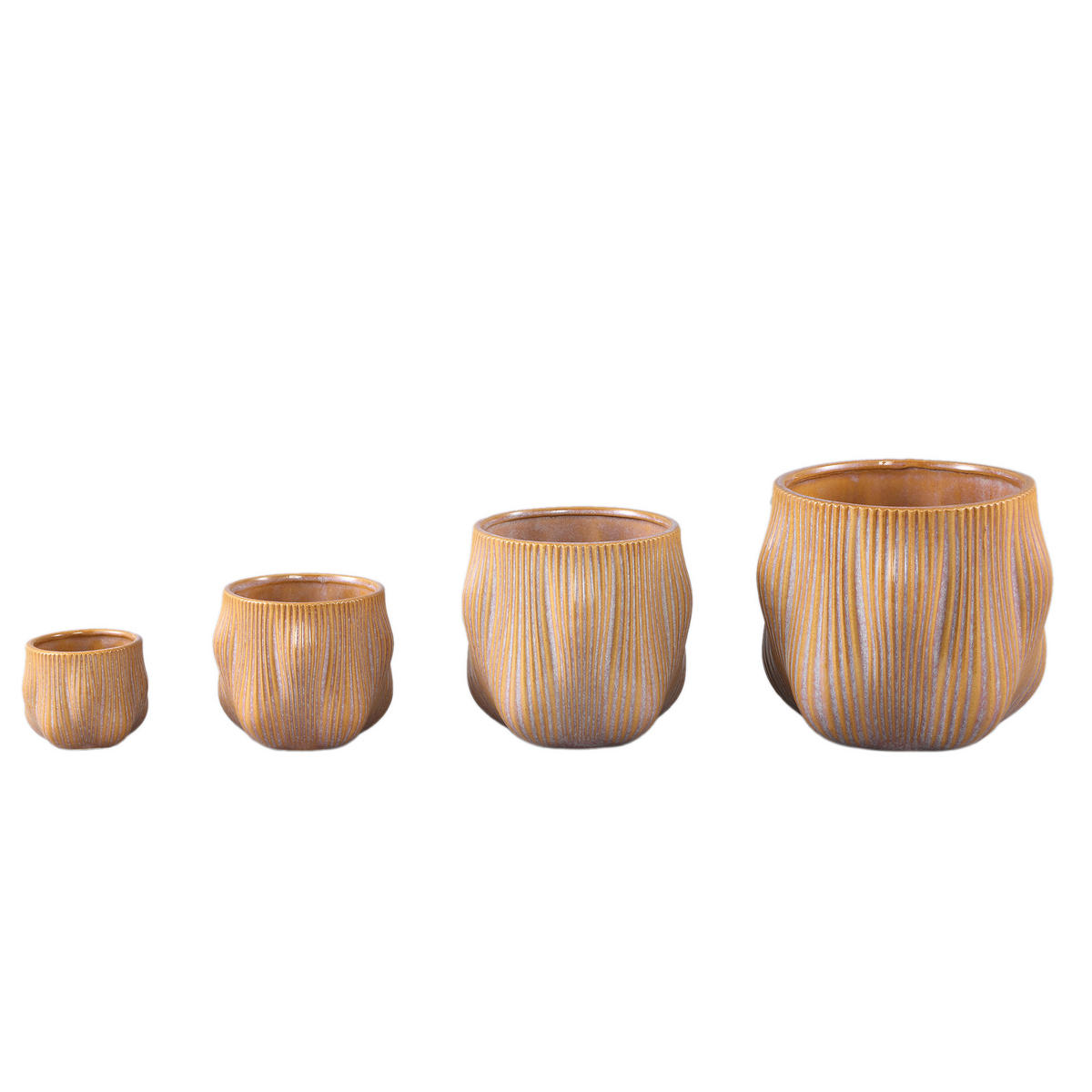 TOPF Mateen Braun 19/19/17cm - Braun, Keramik (17cm) - PTMD Collection