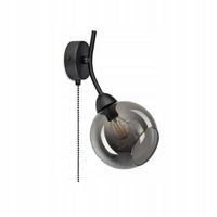 WANDLEUCHTE Hegel - Transparent/Anthrazit, Glas/Metall (20/30/15cm) - kiki design