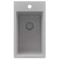 SPÜLBECKEN Riga, 2-er set Grau 28/50 cm 1 Becken + Ablauf-Set ab 30er Unterschrank - Grau, Kunststoff (28/20/50cm) - Primagran