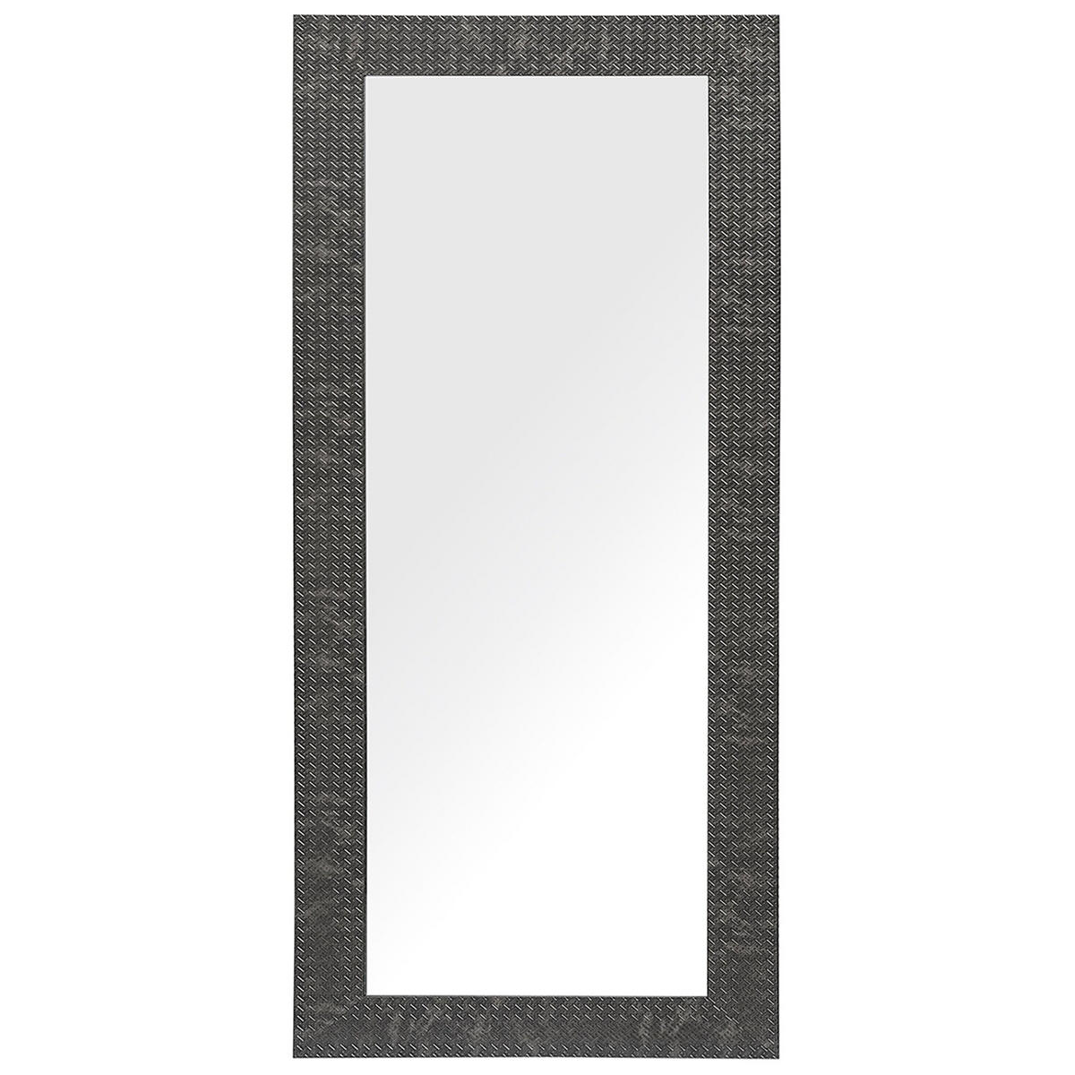 WANDSPIEGEL schwarz rechteckig 50/130 cm Plaisir - Schwarz, Kunststoff (50/130/2cm) - Beliani
