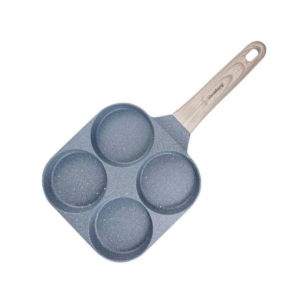 EIERPFANNE Grau 36/18.5/2.5 cm KB7822 - Grau, Metall (36cm) - Klausberg 