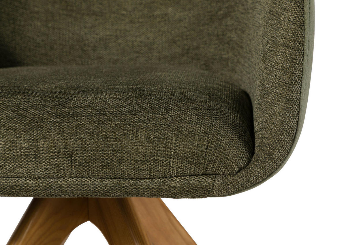 STUHL 100% Polyester 60 x 61 x 86 cm grün POLSTERSTÜHLE #02 - Grün, Kunststoff (60/86/61cm) - Massivmoebel24