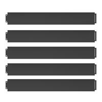 RASENKANTE Anthrazit 100 x 14 cm 45 Meter - Anthrazit, Metall (100/14/0.7cm) - Vicco