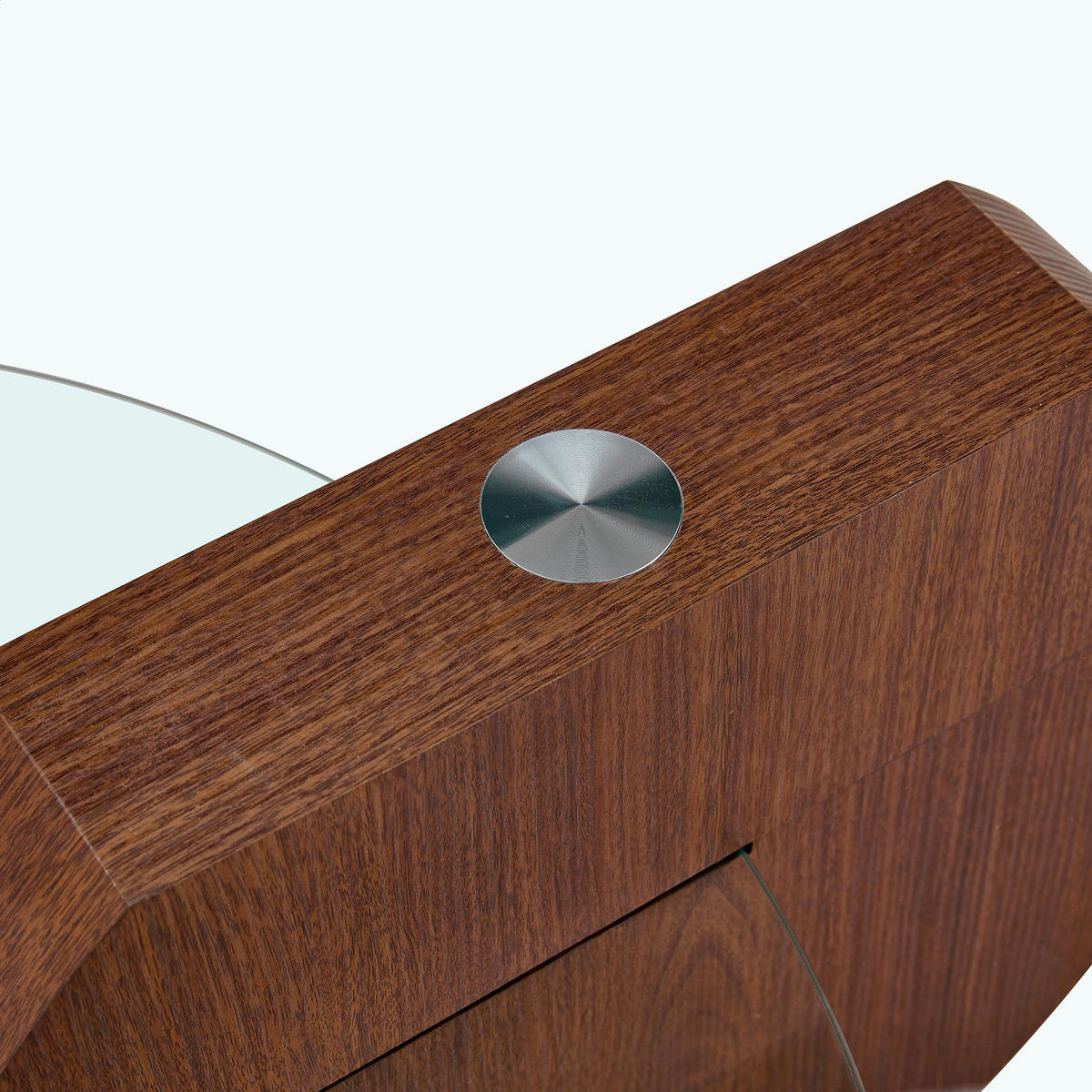 COUCHTISCH DE-156 Sicherheitsglas Walnussfarben 2-stufig - Walnussfarben, Holzwerkstoff (70/90/44cm) - ComfortXL