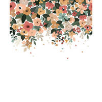 PANORAMA VLIESTAPETE Bloem Blumen 2 m x 2,48 m, mehrfarbig - Pink/Rot, Papier (248/200cm) - Lilipinso