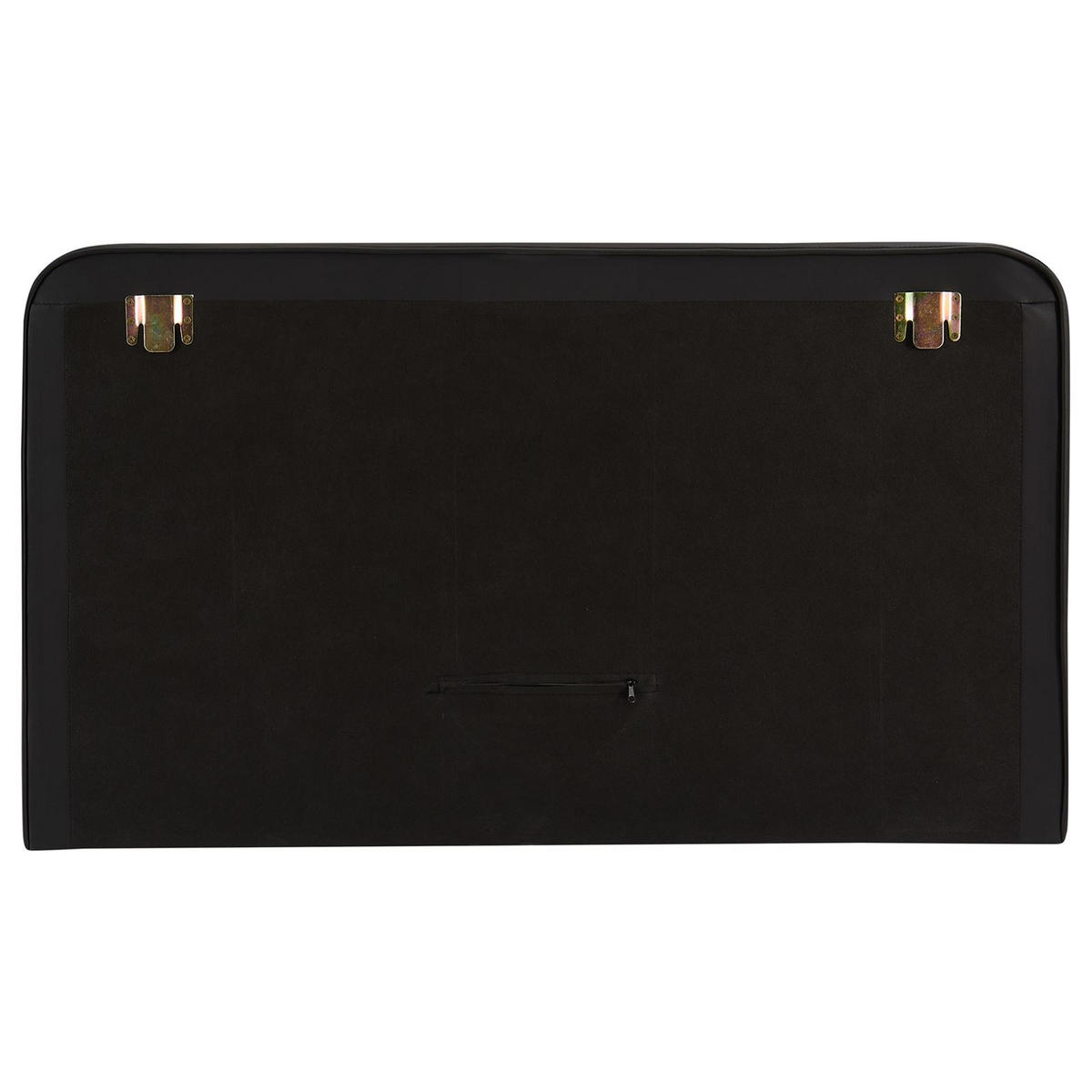 KOPFTEIL NAOFE 120X190 CM - Schwarz, Textil (120/68/6cm) - IDIMEX