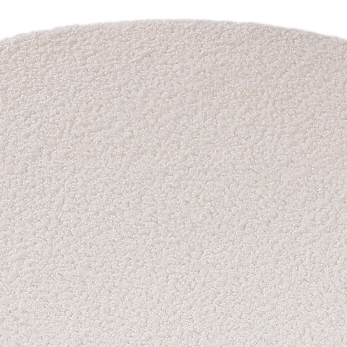 FUSSHOCKER 42/42/46 cm Zylindrisch Teddystoff Weiß - Weiß, Textil (42/46/42cm) - Livingandhome