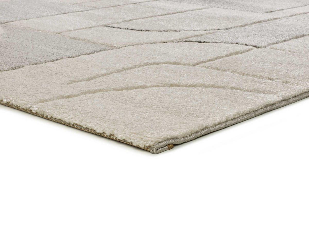 WEBTEPPICH Creme Lena 80/150 cm - Creme, Naturmaterialien/Textil (80/150cm) - Atticgo